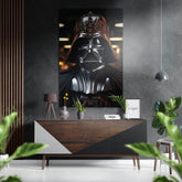 Darth Wader Brushed Aluminum Dibond Wall Art.
